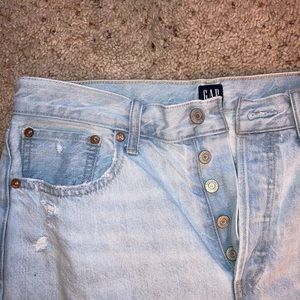 Gap light wash boyfriend fit jeans—worn once!